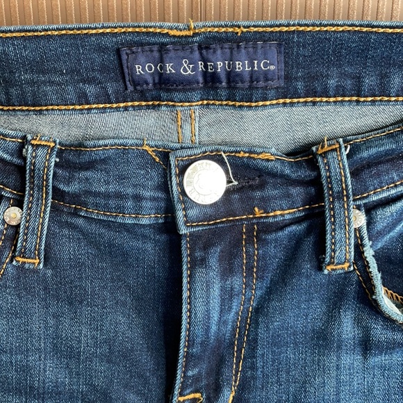 Rock & republic Berlin ankle blue Jean size 10 - Picture 2 of 5